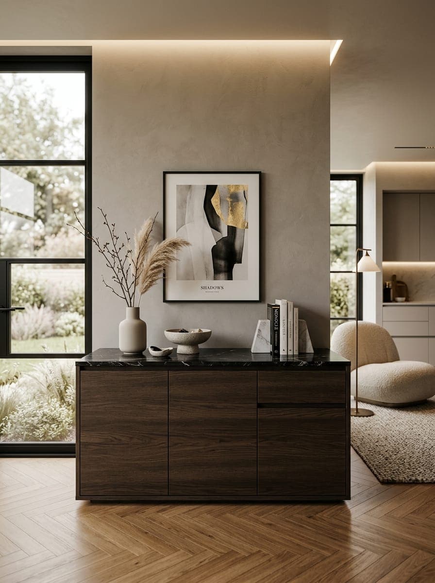 Nero Marquina Credenza