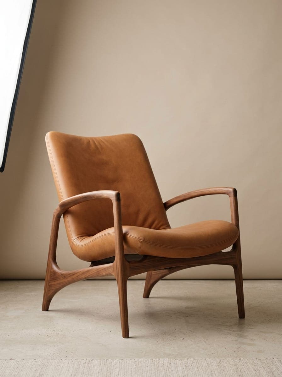 Saddle Leather Lounge Chair